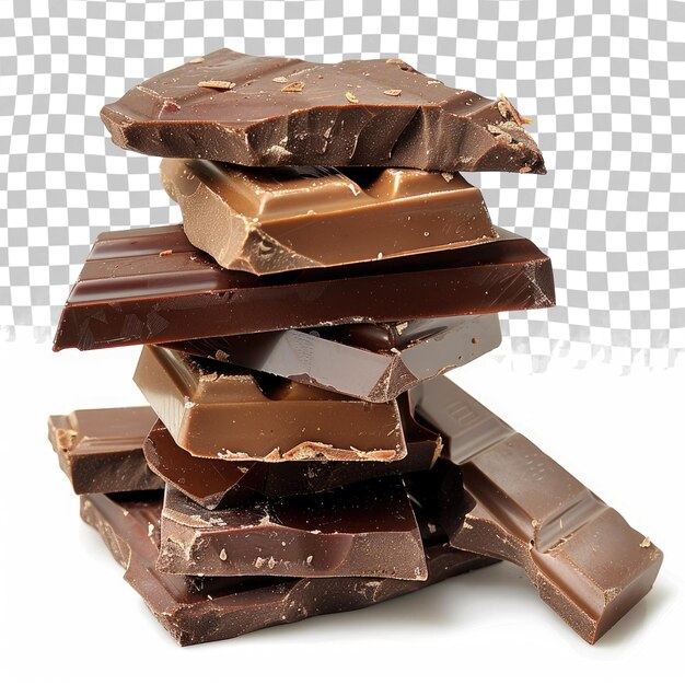 PSD a pile of chocolates with a knife on top of them