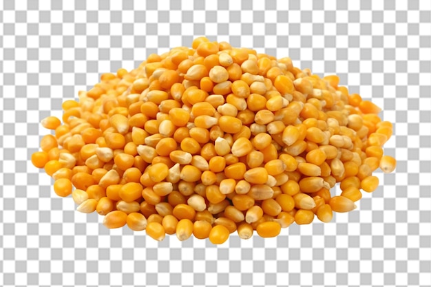 PSD a pile of corn isolated on transparent background