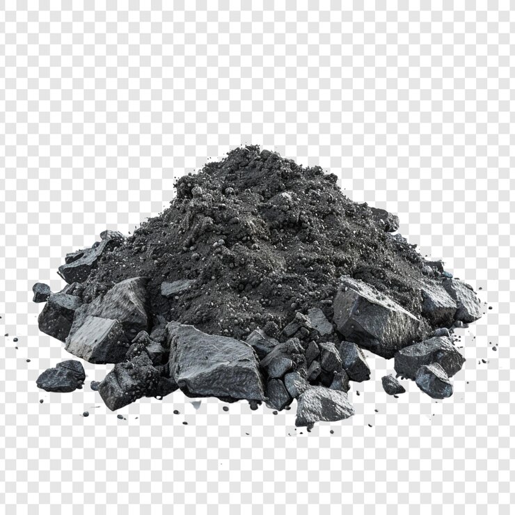 PSD pile of crushed stone