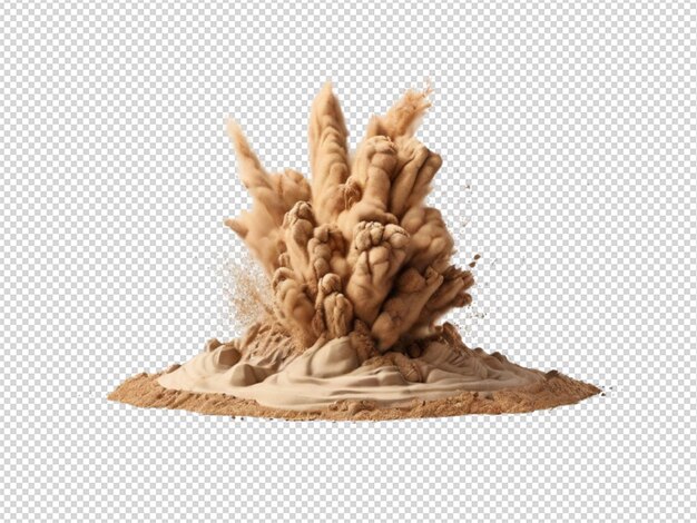 Pile desert sand explosion png transparent