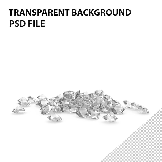 PSD pile of diamonds png