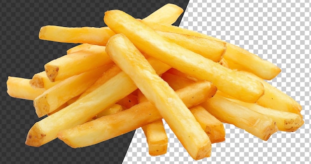 PSD a pile of french fries stock png