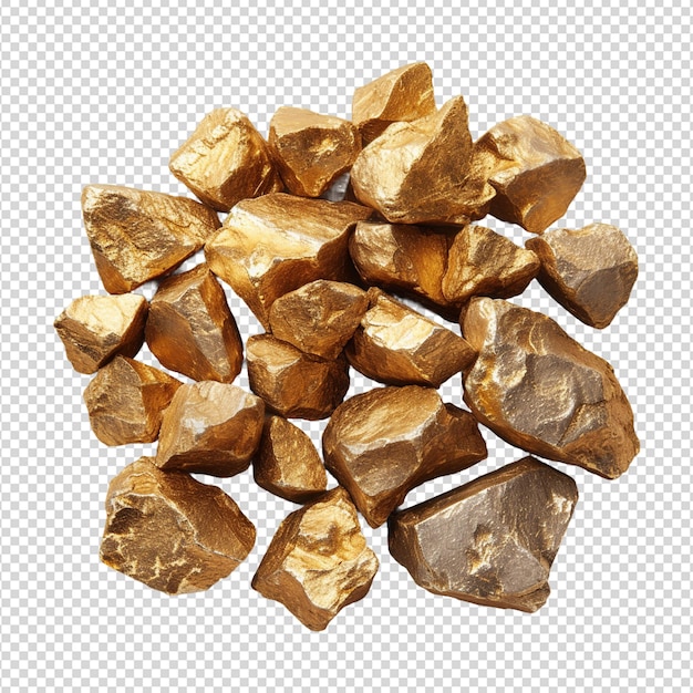 PSD a pile of gold bars with a white background