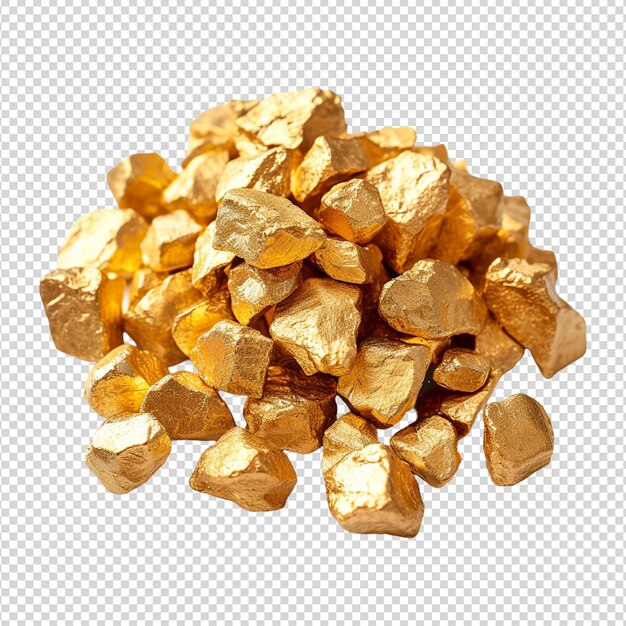 PSD a pile of gold bars with a white background