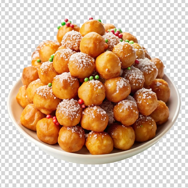 PSD a pile of motichoor laddu on transparent background