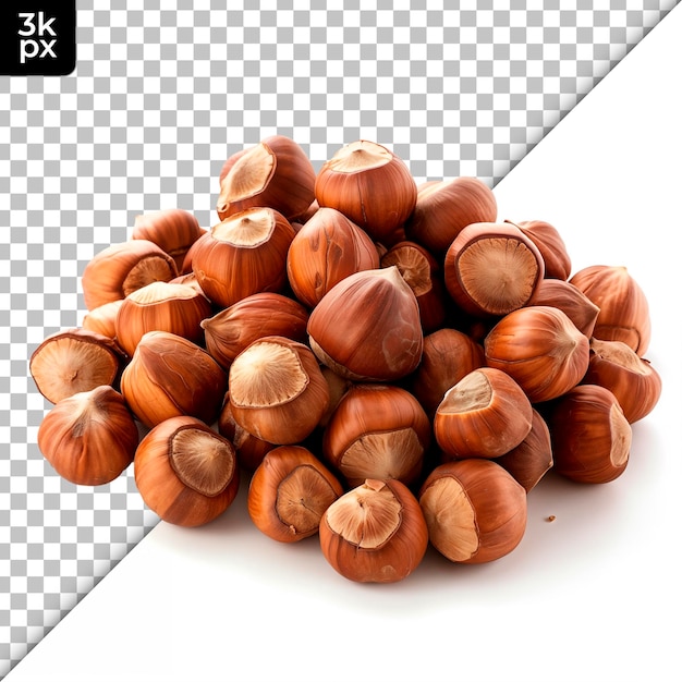 A pile of nuts including a photo of a pile of walnuts