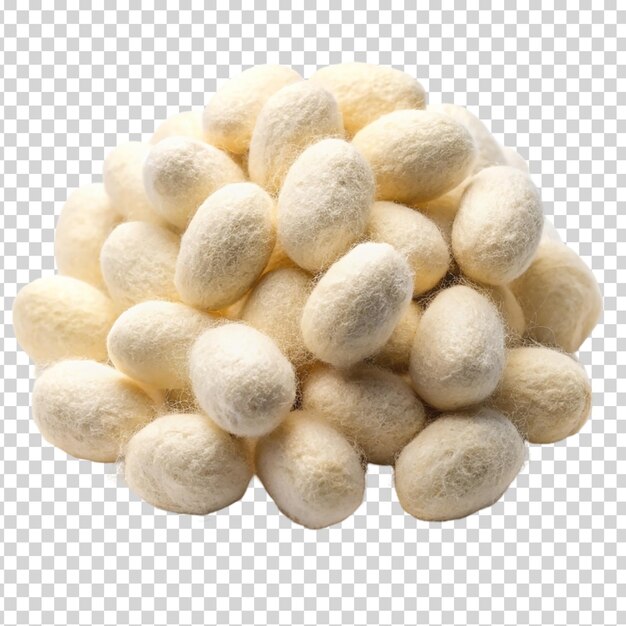 PSD a pile of white balls on transparent background