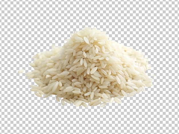PSD pile of white rice isolated on transparent background png psd