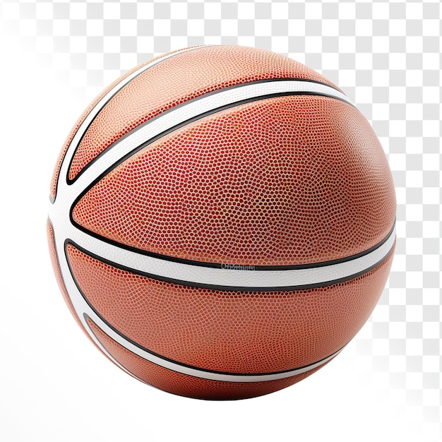 PSD piłka koszykówki izolowana tło przezroczyste