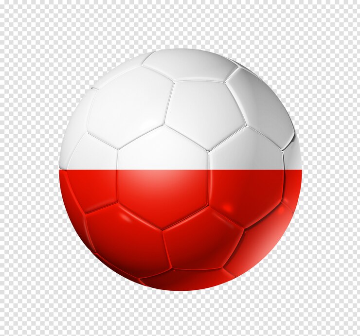 PSD piłka nożna piłka z flagą polski