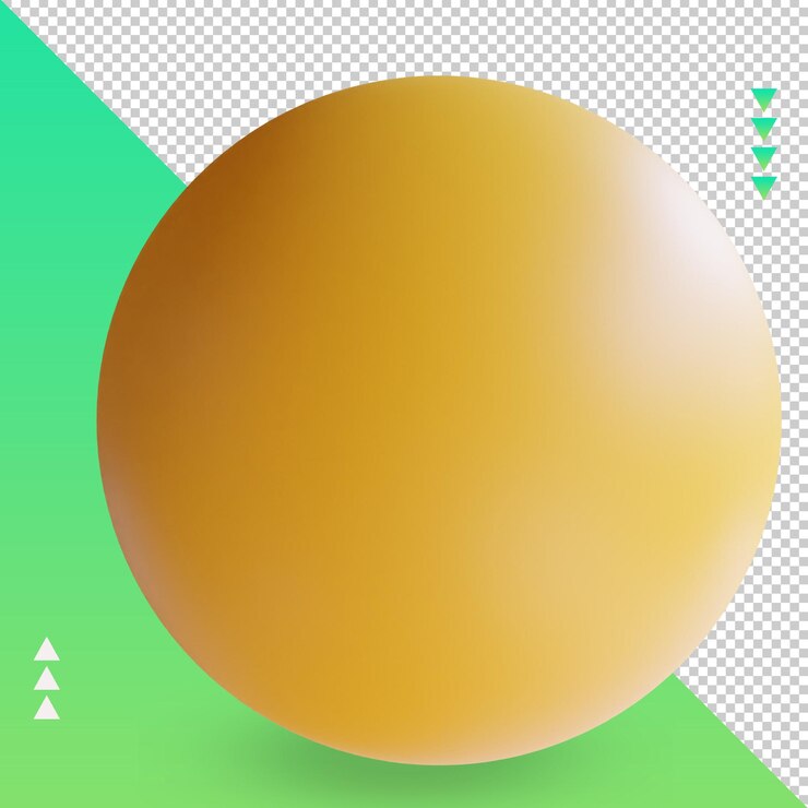 Piłka tenisowa 3D Piłka tenisowa renderująca widok z lewej strony
