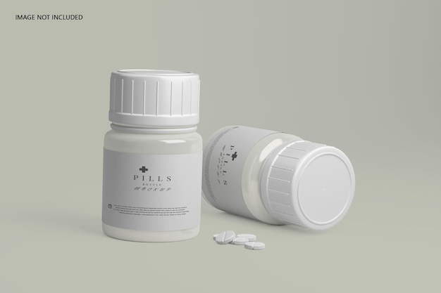 Pill Bottle Mockup