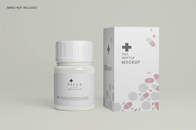 Pill bottle mockup