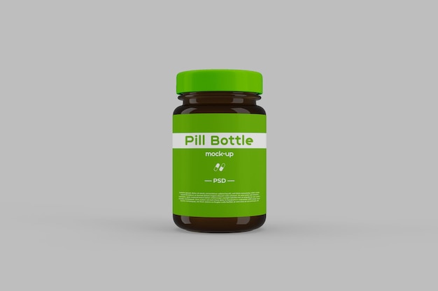 Pill bottle mockup