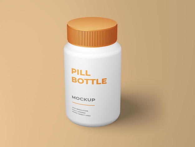 Pill bottle mockup