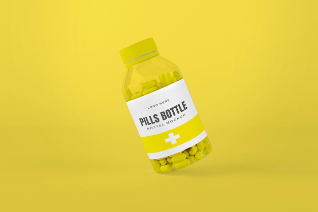 Pill bottle mockup