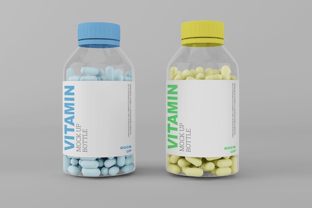 PSD pill bottle mockup