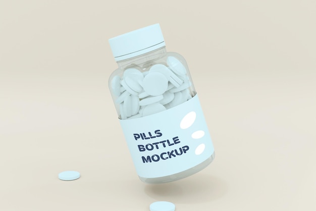 Pill Bottle Mockup