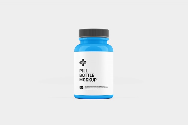 PSD pill bottle mockup