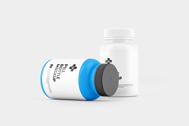 Pill bottle mockup