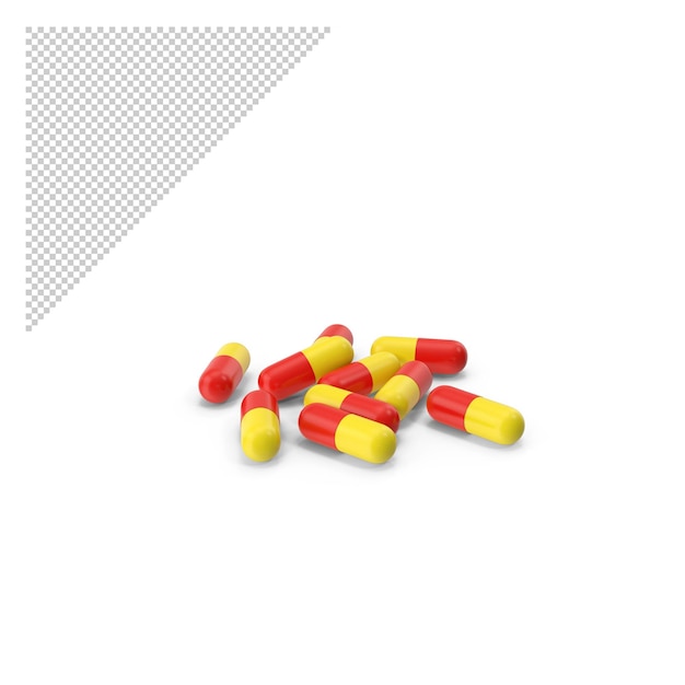 PSD pill capsules png