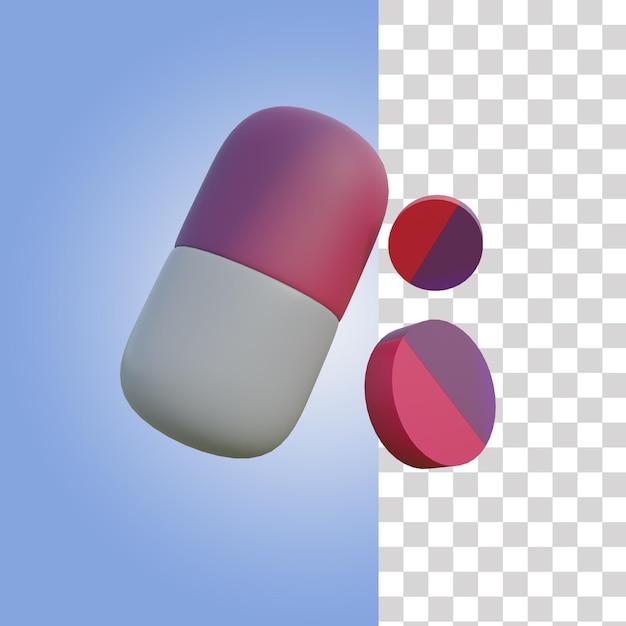 Pillen 3d illustratie
