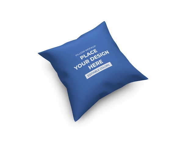 PSD pillow cushion mockup template isolated