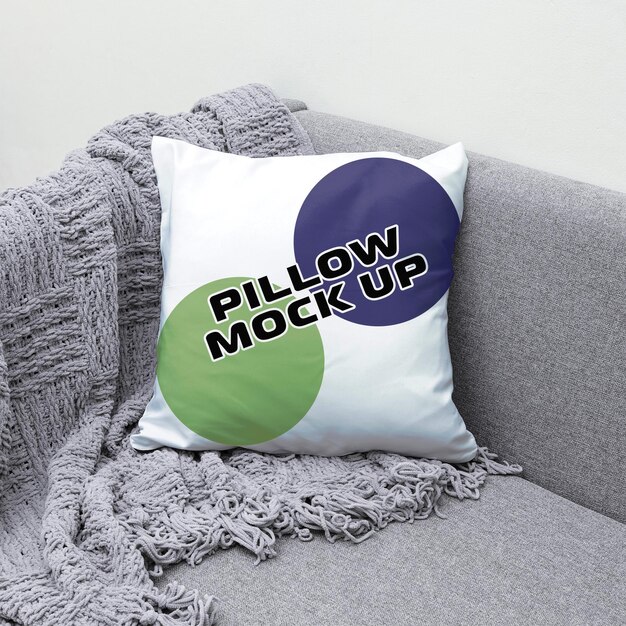 A pillow that says pillow up on it