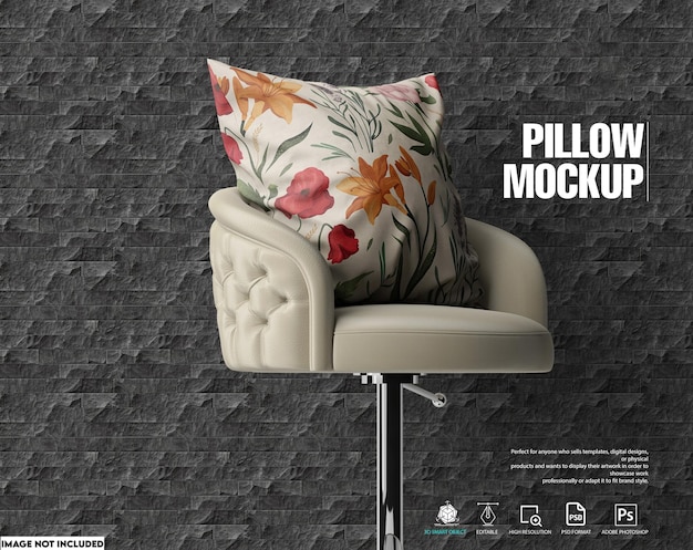 Pillows on a chair Mockup