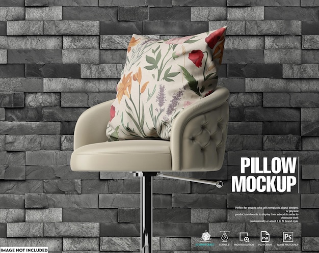 Pillows on a chair Mockup