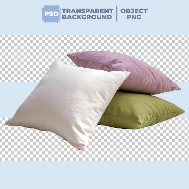 pillows white background