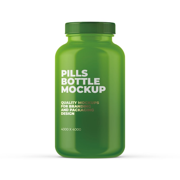 Pills bottle mockup