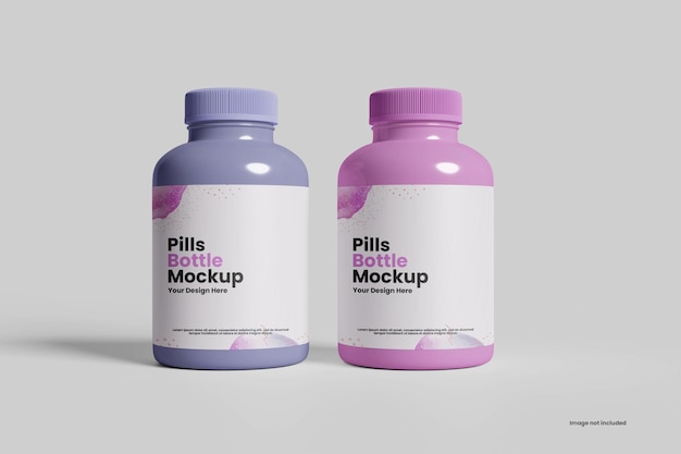 Pills bottle mockup