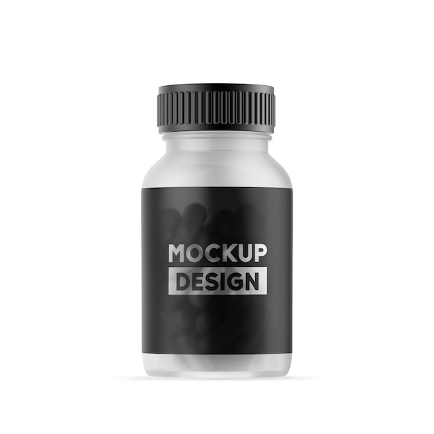 PSD pills bottle psd mockup