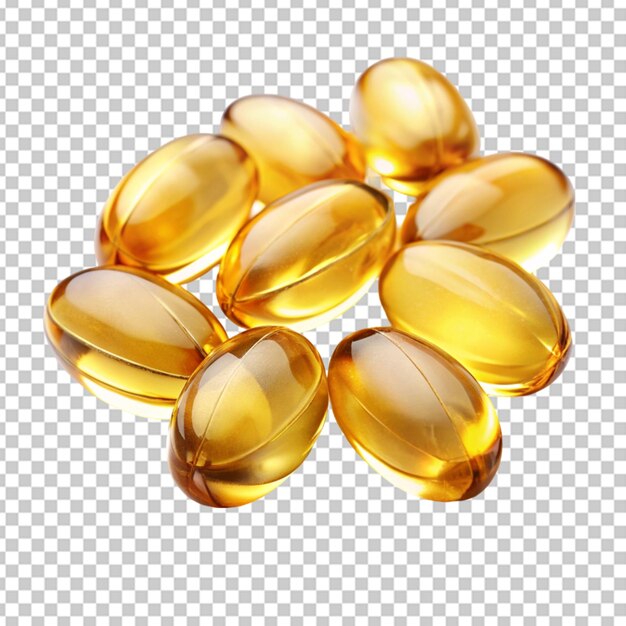 PSD pills and capsule on transparent bg