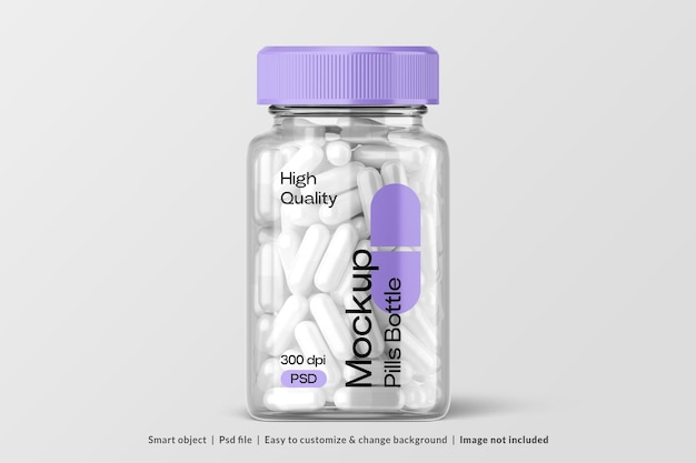 Pills Jar Mockup