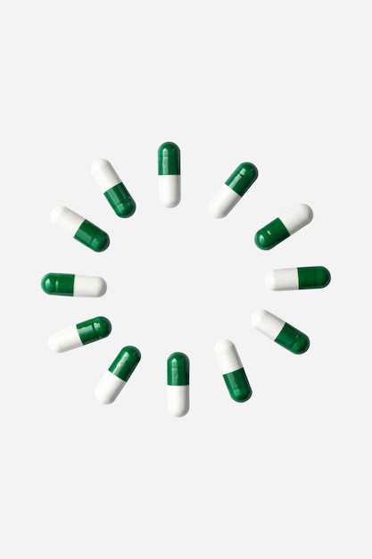 Pills on transparent background PNG format