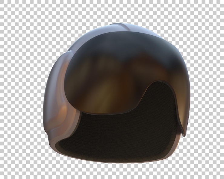 PSD pilot helmet isolated on background 3d rendering illustration