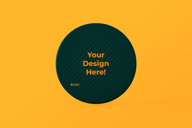 PSD pin badge mockup