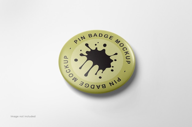 PSD pin badge mockup