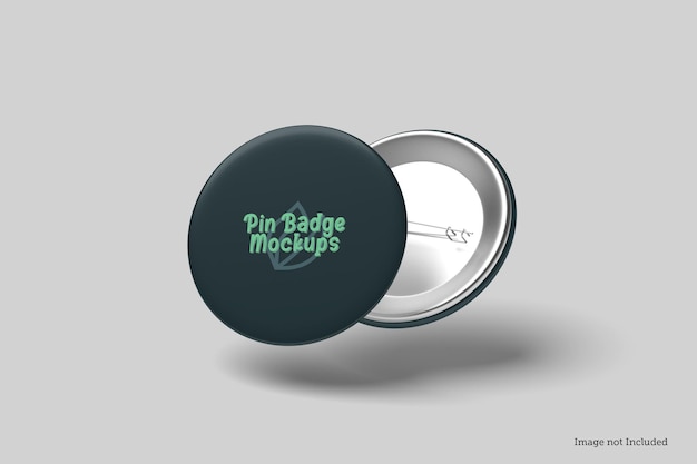 Pin badge mockups