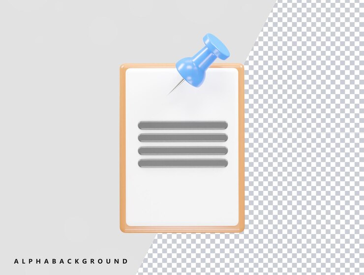 PSD ピン アイコン要素の 3 d レンダリング図