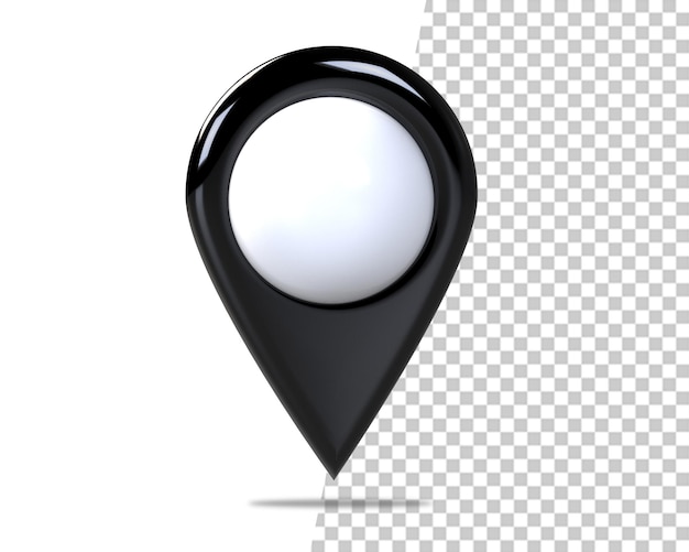 PSD pin location map 3d render