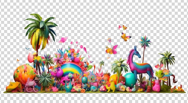 PSD pinata paradise png doorzichtig