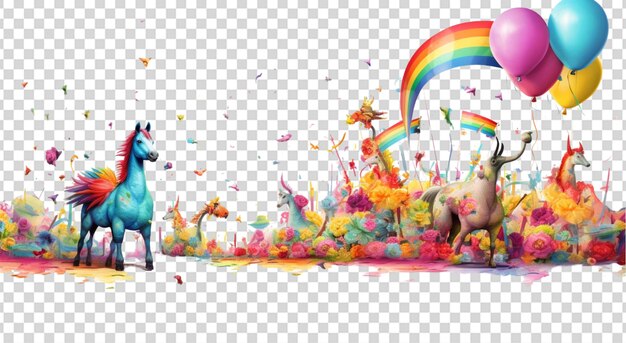 PSD pinata paradise png transparent