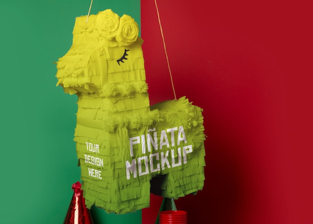 PSD pinata voor dia de muertos mockup