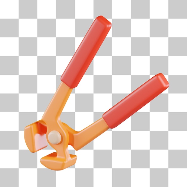 Pincers tool 3d icon