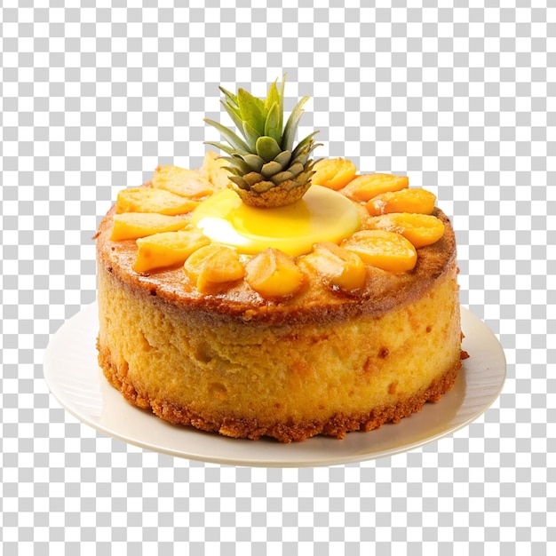 PSD pineapple cake isolated on transparent background