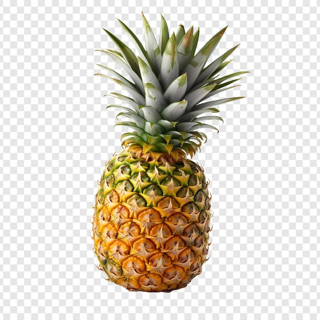 PSD pineapple fruit isolated on transparent background