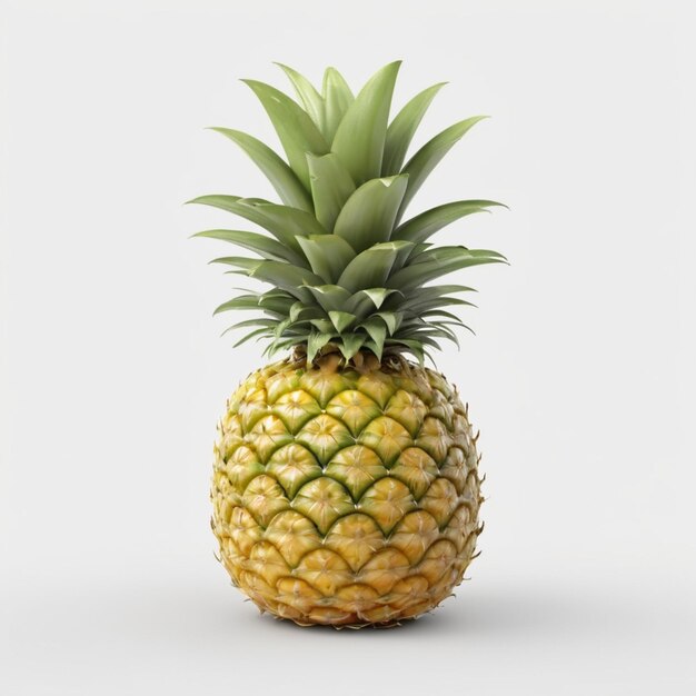 PSD pineapple fruit psd on a white background